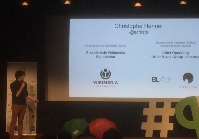 Christophe Henner, monsieur wikimedia wikipedia à Que du web 2017